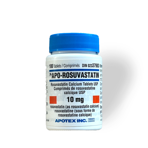 Crestor (ROSUVASTATIN) 10MG x 100 – APOTEX | CANADA PHARMACEUTICAL GRADE * re packed with cotton*