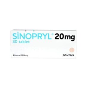 Sinopryl 20 mg Lisinopril x 30 tablet – Turkey Pharma – blood pressure