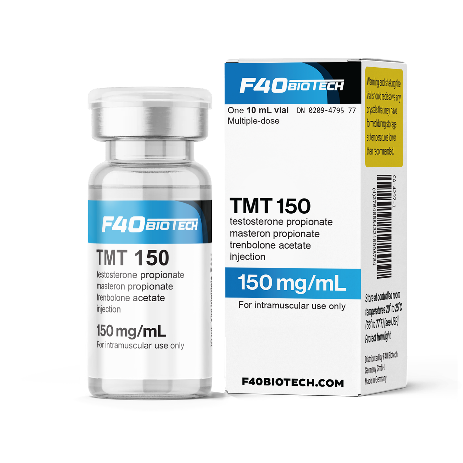TMT (Tren Ace 50, Mast Prop 50, Test Prop 50) 150mg/ml, 10ml MCT – F-40 Biotech Injectables Germany