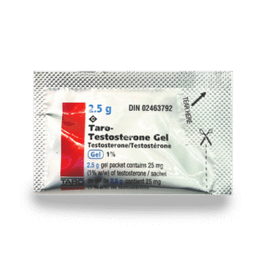 TESTOSTERONE GEL 2.5mg [30 UNIT DOSE] [1 month supply]- no box – TARO